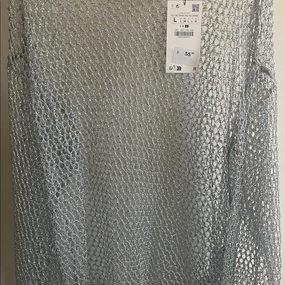 Zara silver top NWT - Picture 2 of 4